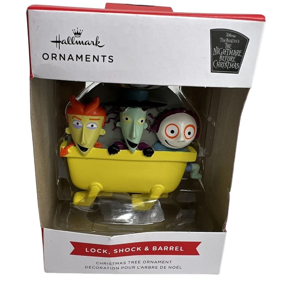 Hallmark Christmas Ornament Disney Nightmare Before Christmas Lock Shock Barrel